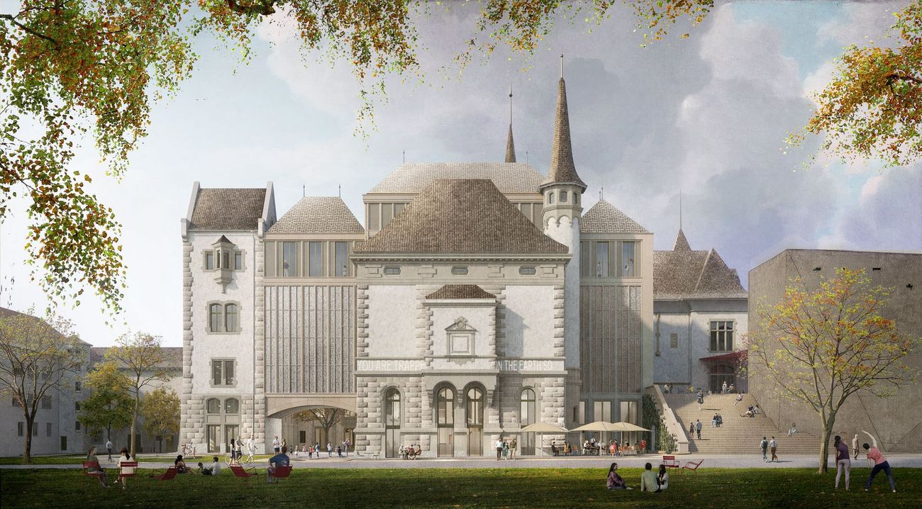 Fassade aus Sicht des Museumsquartiers (Südseite)