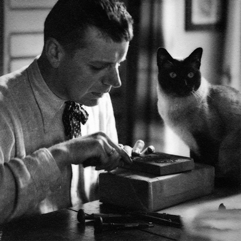 Paul Boesch bei der Arbeit